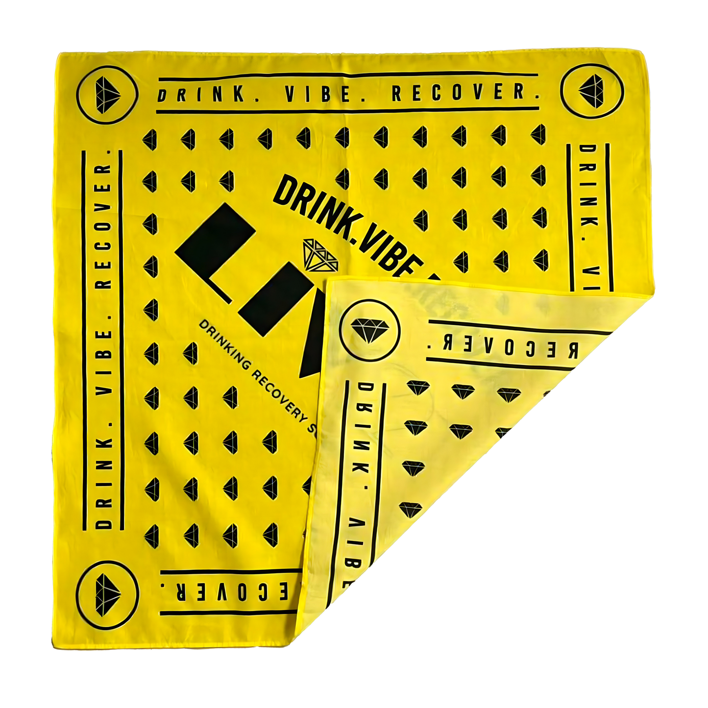 folded gold bandana