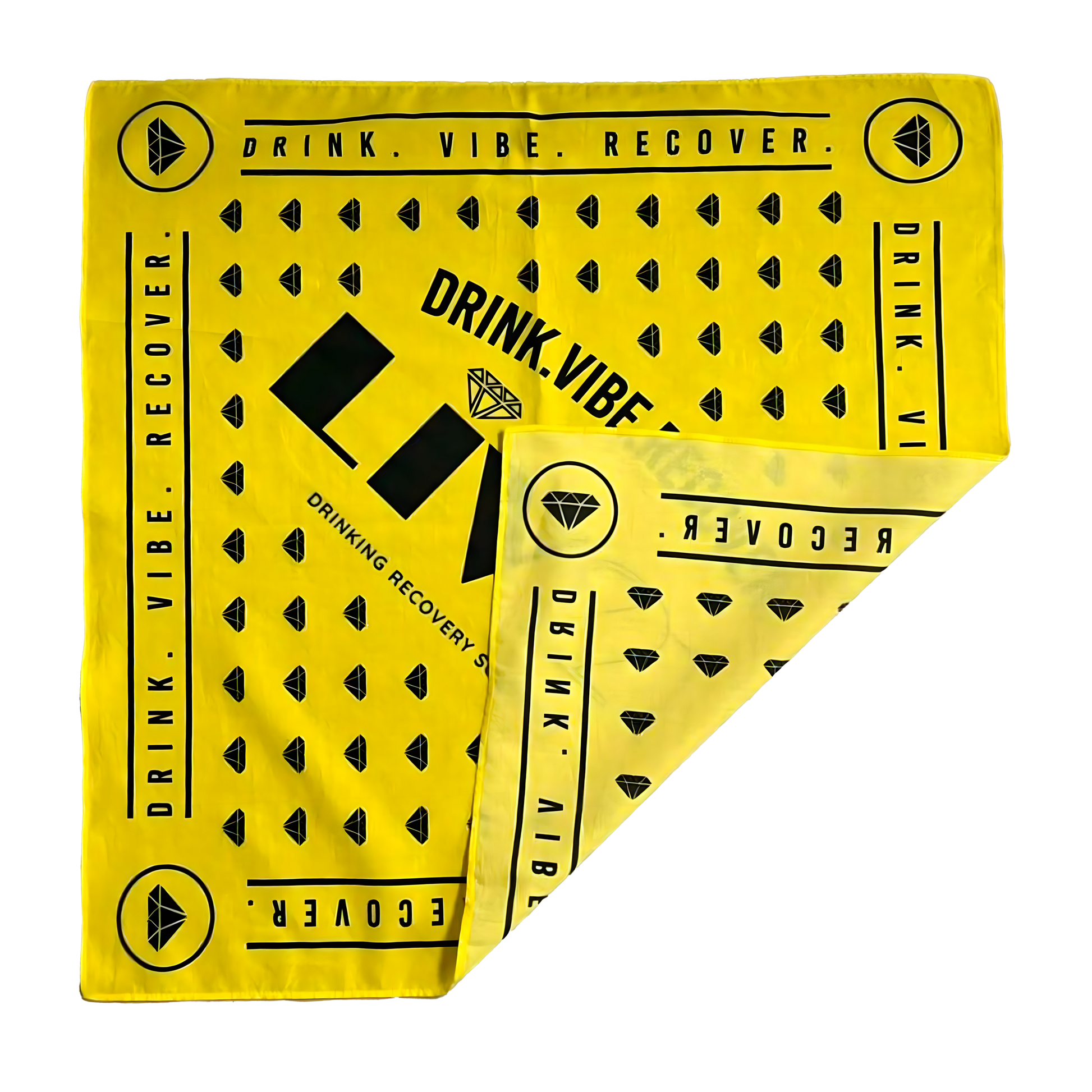 folded gold bandana