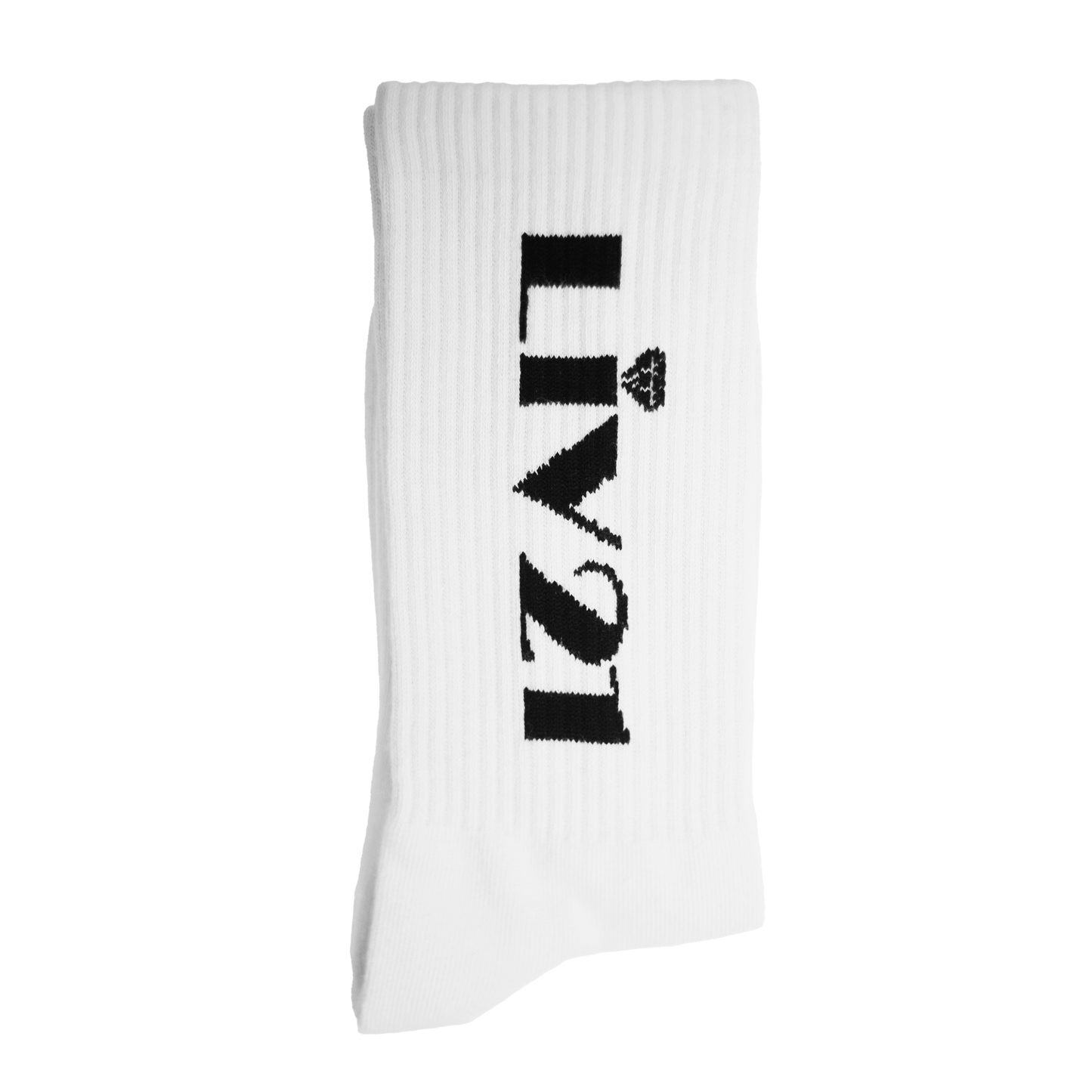 LIV21 Socks- White