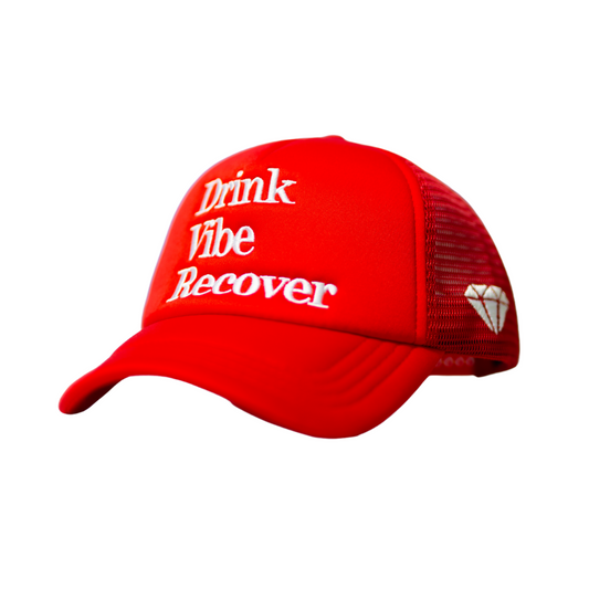 Drink Vibe Recover Red Tucker Hat